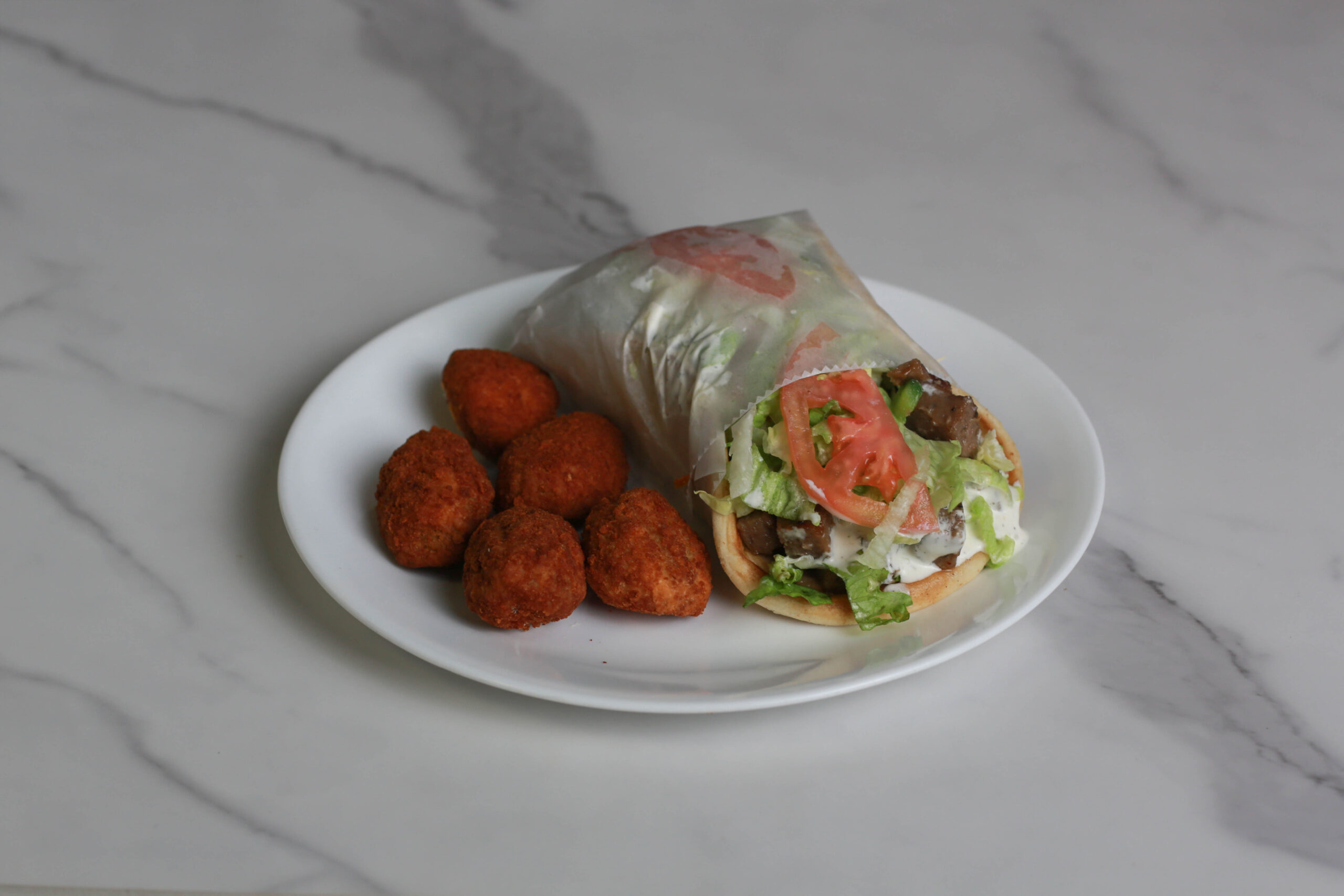 Lamb Wrap with Falafels